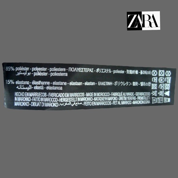 ZARA NEW Snakeskin Print Jersey Pull-On Legging M - Picture 11 of 12